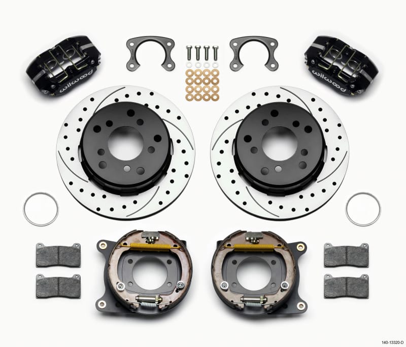 Wilwood — KIT,REAR,DISC/DRUM,SMALL FORD,2.36 OFF DPL,1 PC,5x5.50 BC,12.19 ROTOR,DRILLED