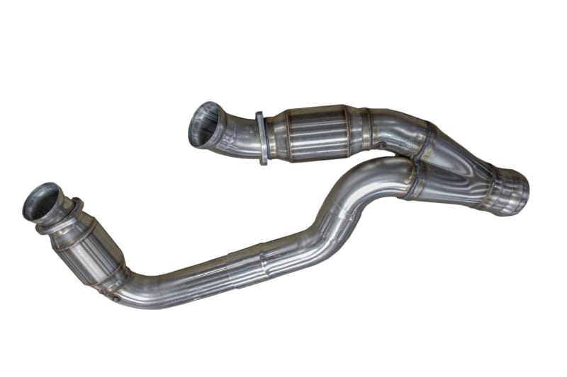Kooks Headers — 3in. Stainless Catted Y-Pipe. 2019-2023 GM 1/2 Ton Truck 6.2L.
3" Stainless Catted Y-Pipe. 2019-2023 GM 1/2 Ton Truck 6.2L.