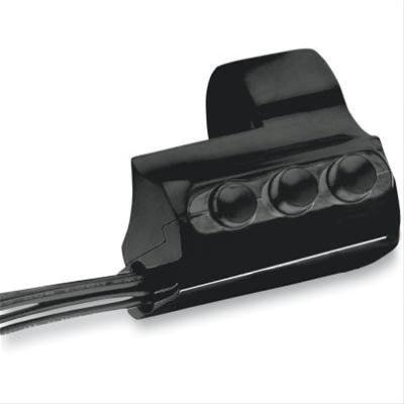 Performance Machine — Performance Machine Switch Assembly 3 Button Left Side - Black Ano
