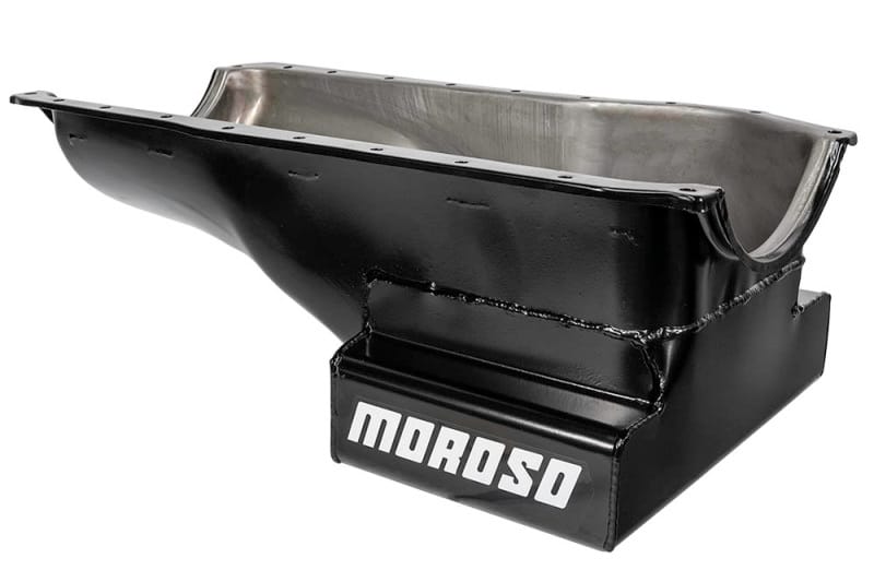 Moroso — Moroso Ford 351C/351M (w/Front Sump) Kicked Out Wet Sump 7qt 8in Steel Oil Pan
