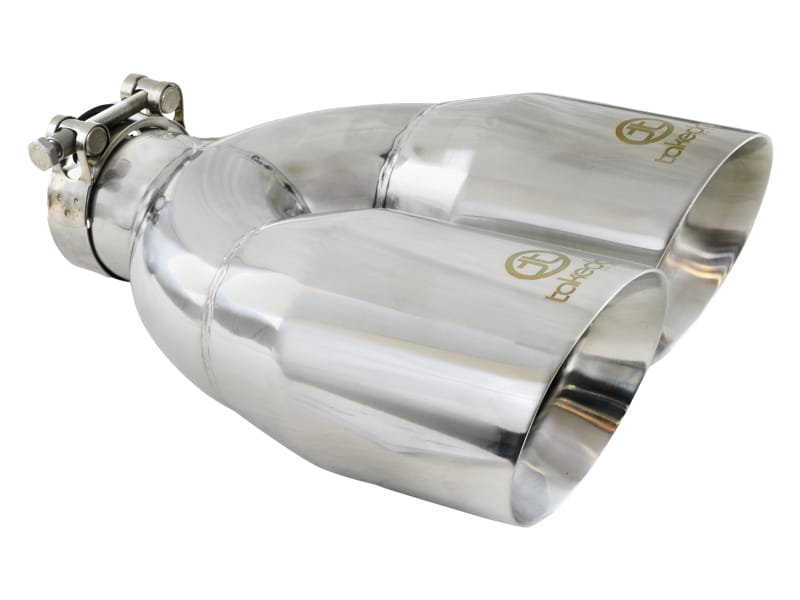 aFe — Takeda 304 Stainless Steel Clamp-on Exhaust Tip Polished
