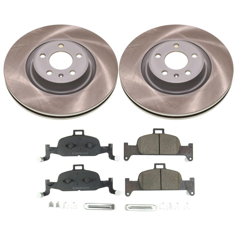PowerStop — Semi-Coated Rotor and Low-Dust Ceramic Brake Pad Kit