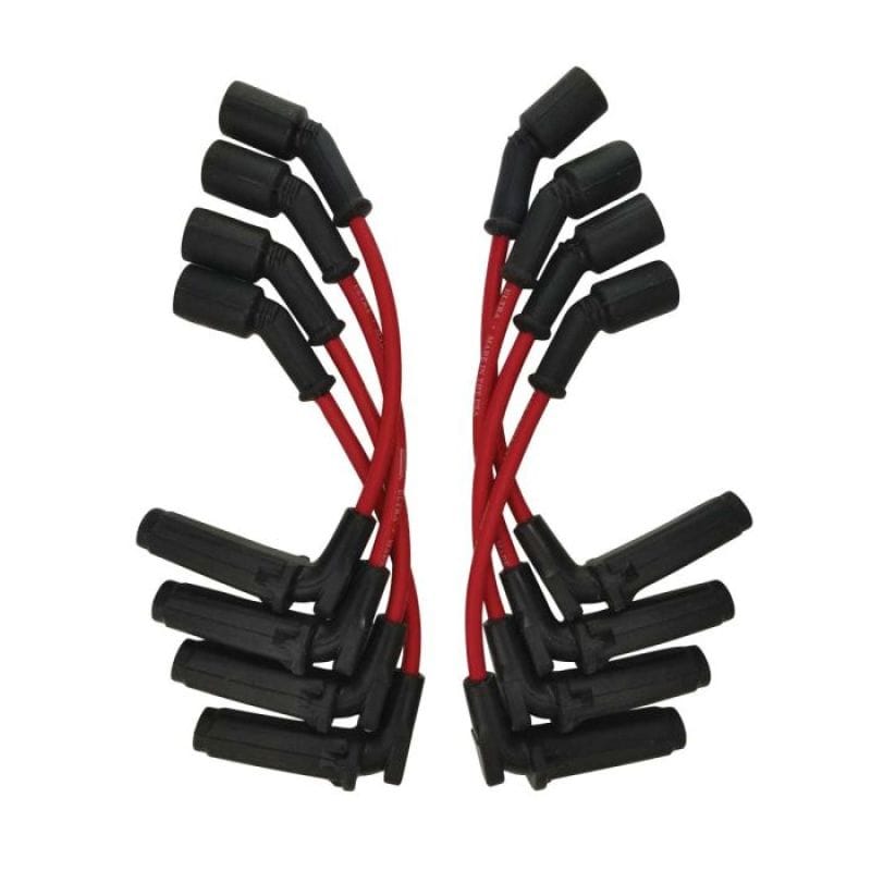 Moroso — Moroso GM LS 11in Unsleeved Coil-On-Plug 90 Deg Ultra Spark Plug Wire Set - Red