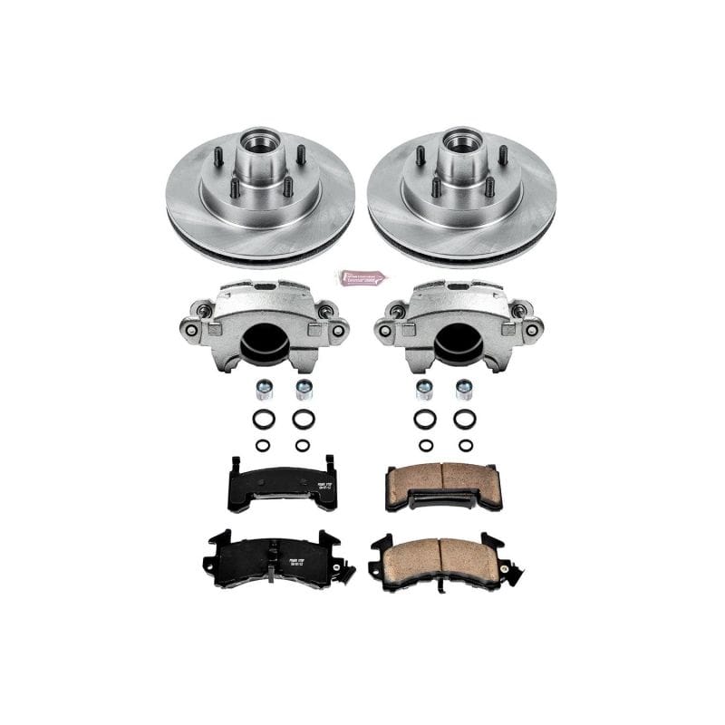PowerStop — OE Stock Replacement Low-Dust Ceramic Brake Pad, Rotor and Caliper Kit