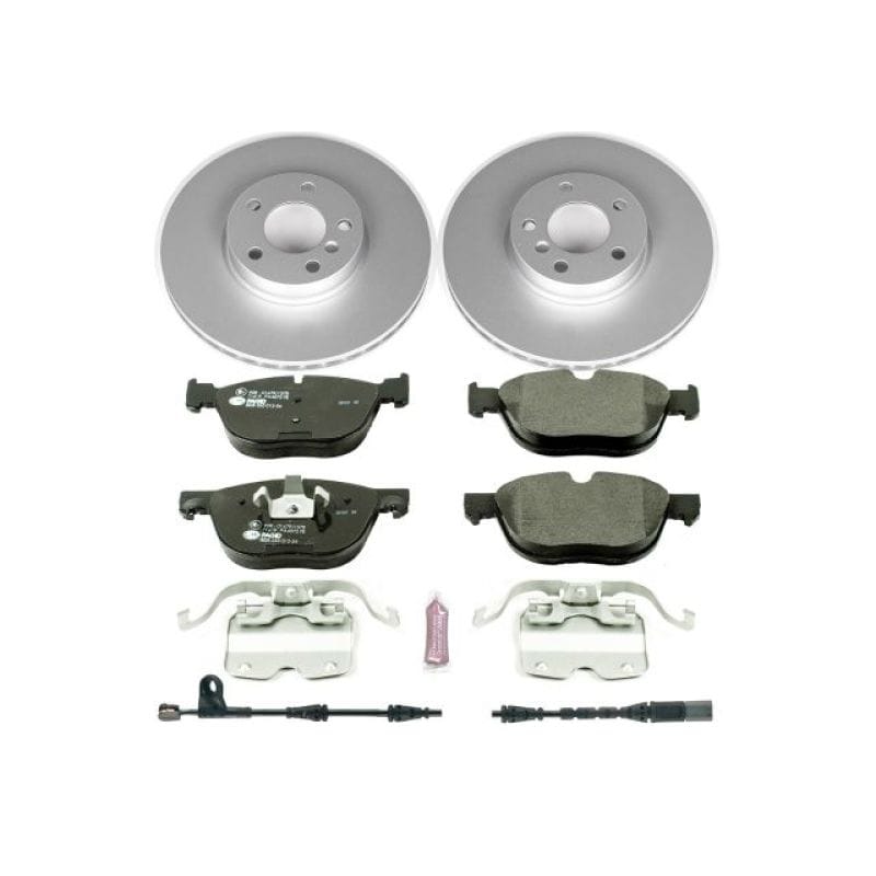 PowerStop — Genuine Geomet Coated Rotors, ECE-R90 Brake Pads + Hardware Kit