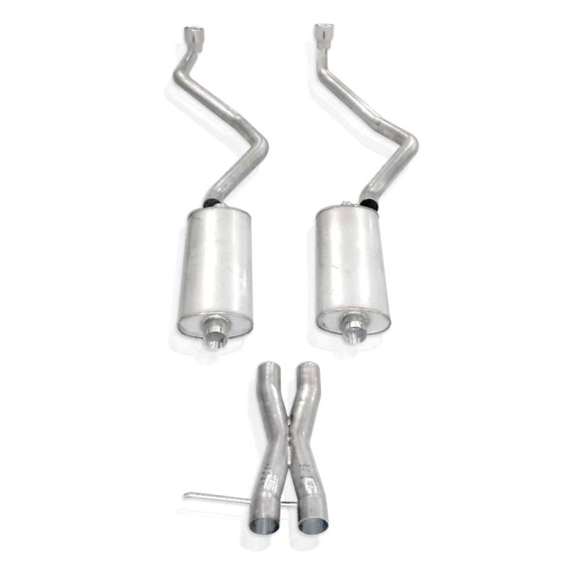 Stainless Works — Stainless Works Catback Dual Turbo Chambered Mufflers Performance Connect