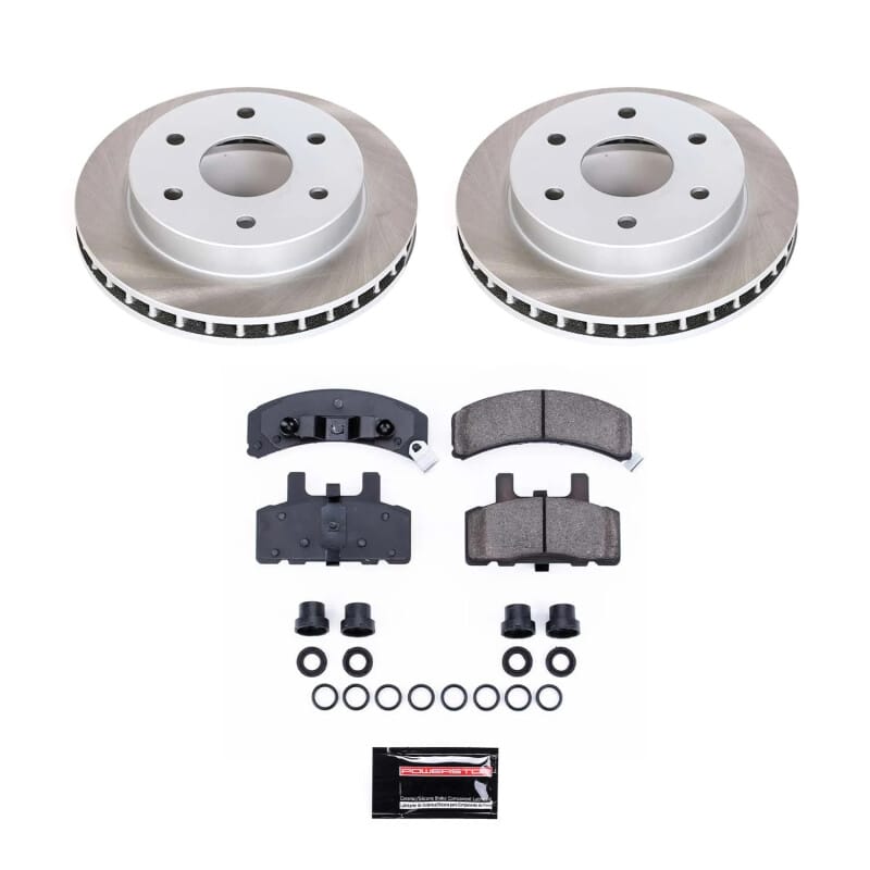 PowerStop — Semi-Coated Rotor and Low-Dust Ceramic Brake Pad Kit