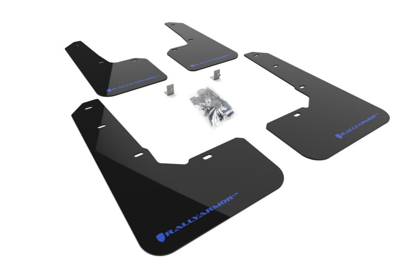 Rally Armor — Black Mud Flap/Blue Logo