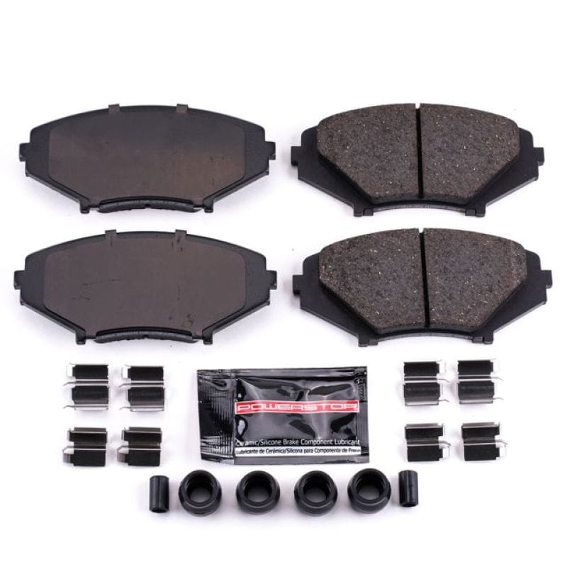 PowerStop — PowerStop - Z23 Daily Driver Carbon-Fiber Ceramic Brake Pads with Hardware Kit