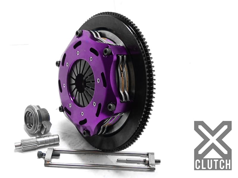 XCLUTCH — Clutch Kit Inc Chromoly Flywheel; 7  1/4" Twin Solid Ceramic Clutch Discs