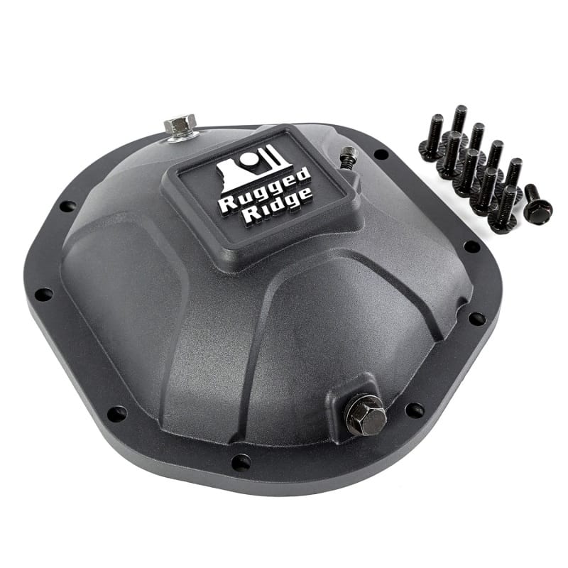 Rugged Ridge — Boulder Aluminum Differential Cover, Black, for Dana 44
Boulder Differential Cover