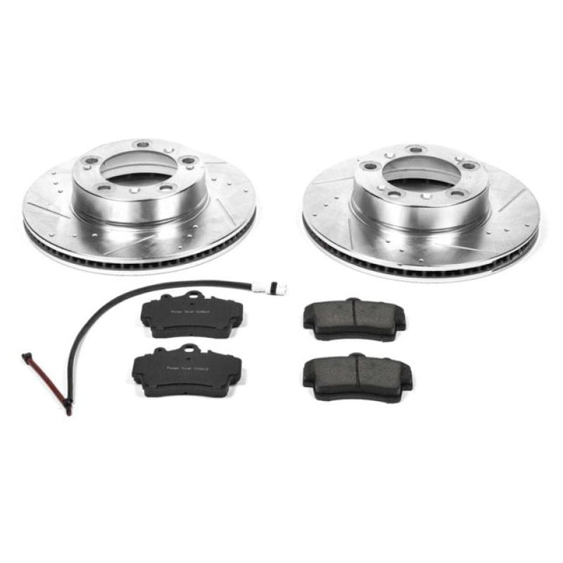 PowerStop — Z23 Daily Driver Carbon-Fiber Ceramic Brake Pad and Drilled & Slotted Rotor Kit