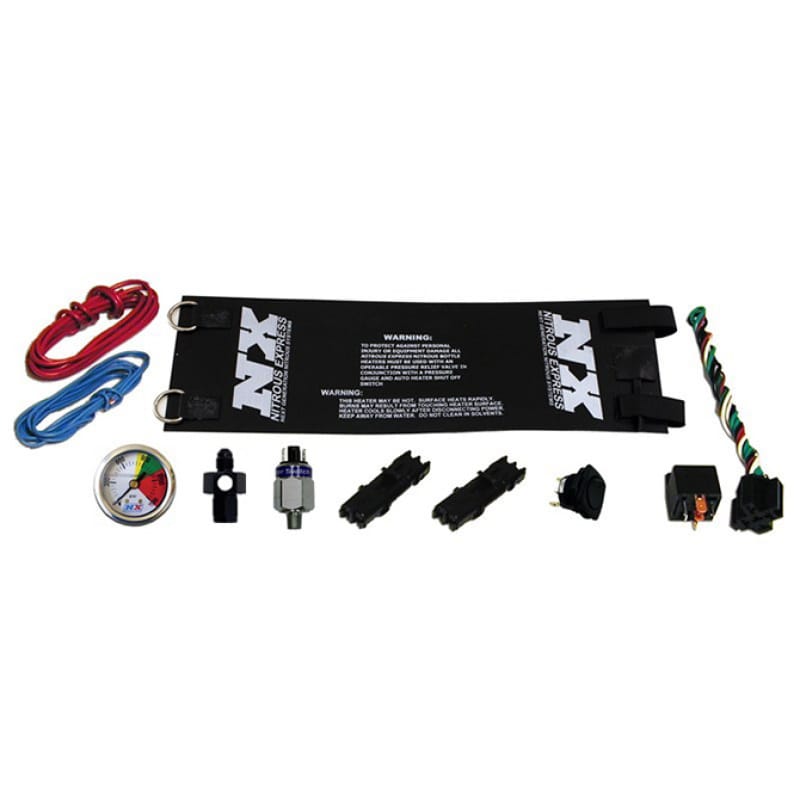 Nitrous Express — HEAVY DUTY FULLY AUTOMATIC BOTTLE HEATER (6AN) W/ NITROUS GAUGE
Nitrous Oxide Bottle Heater