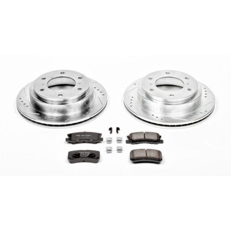 PowerStop — Z23 Daily Driver Carbon-Fiber Ceramic Brake Pad and Drilled & Slotted Rotor Kit