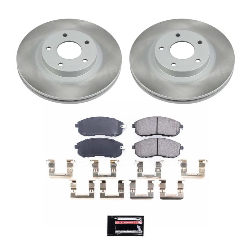 PowerStop — Semi-Coated Rotor and Low-Dust Ceramic Brake Pad Kit