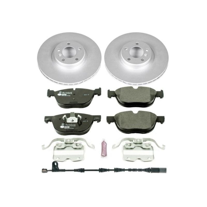 PowerStop — Genuine Geomet Coated Rotors, ECE-R90 Brake Pads + Hardware Kit