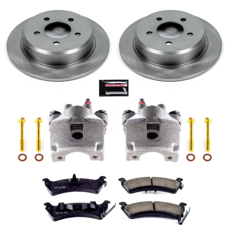 PowerStop — OE Stock Replacement Low-Dust Ceramic Brake Pad, Rotor and Caliper Kit