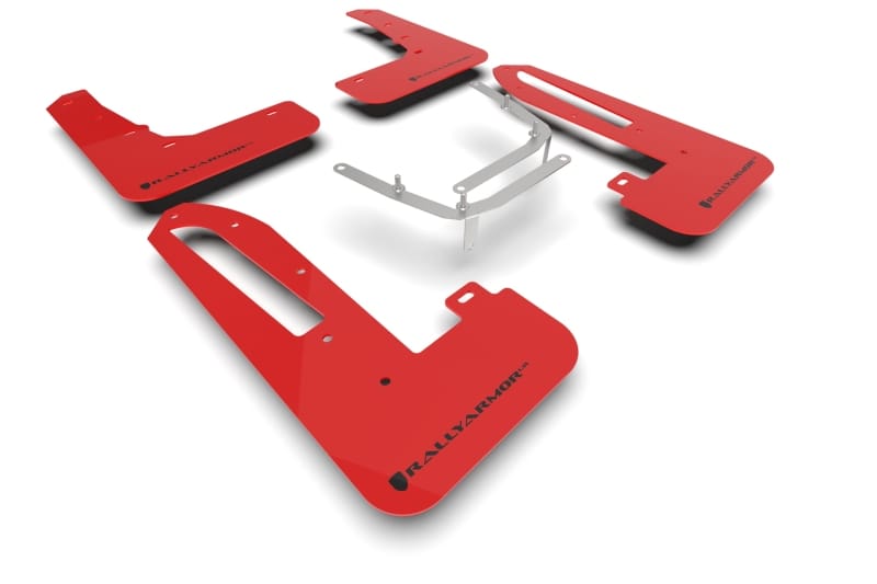 Rally Armor — Red Mud Flap/Black Logo
