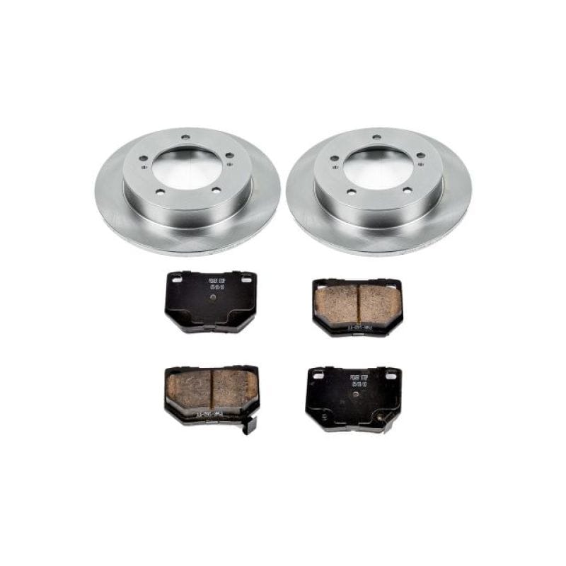 PowerStop — OE Stock Replacement Low-Dust Ceramic Brake Pad and Rotor Kit