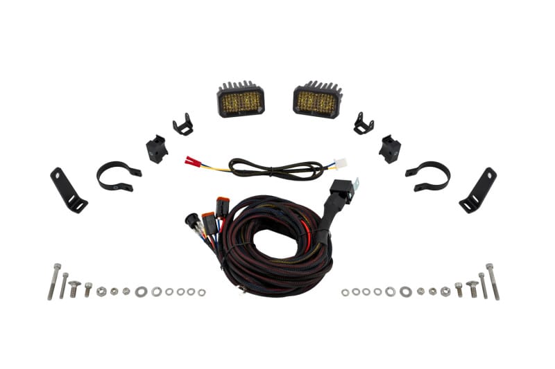 Diode Dynamics — Diode Dynamics Stage Series 2 In Roll Bar Chase Light Kit SSC2 Sport - Yellow (Pair)