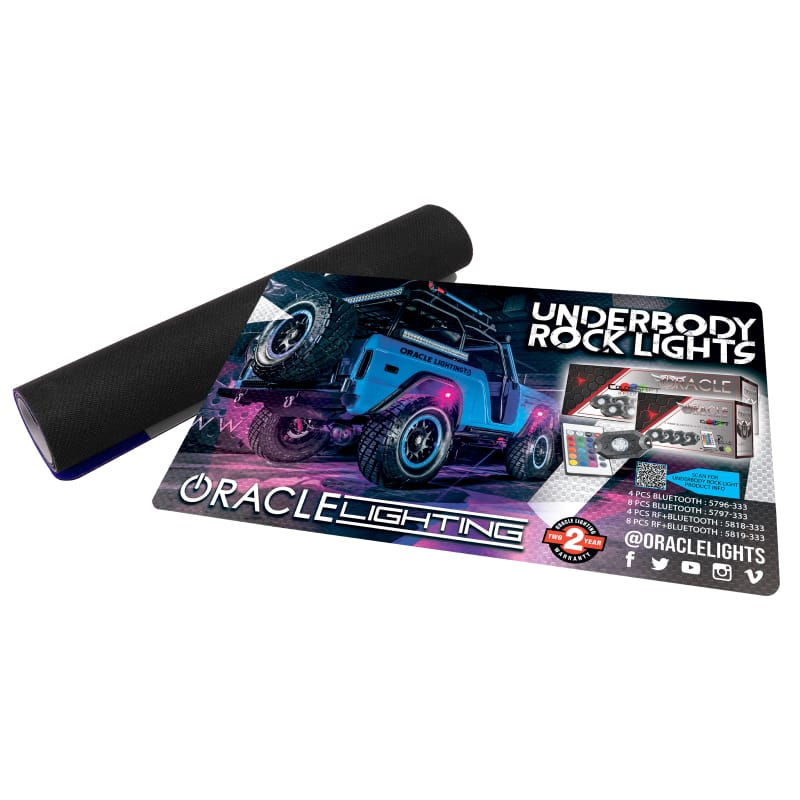 ORACLE Lighting — Neoprene Counter Mat 24in x 14in, Rock Light Design