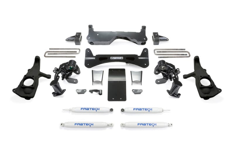 Fabtech — Chevrolet, GMC 3500HD  6" RTS Suspension Lift Kit w/ Performance Shocks
Raised Torsion Suspension Lift System