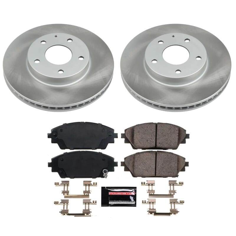 PowerStop — Semi-Coated Rotor and Low-Dust Ceramic Brake Pad Kit