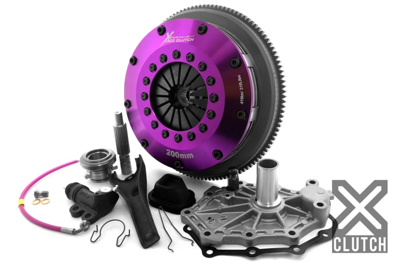 XCLUTCH — Clutch Kit Inc Chromoly Flywheel; 8" Twin Sprung Ceramic Clutch Discs