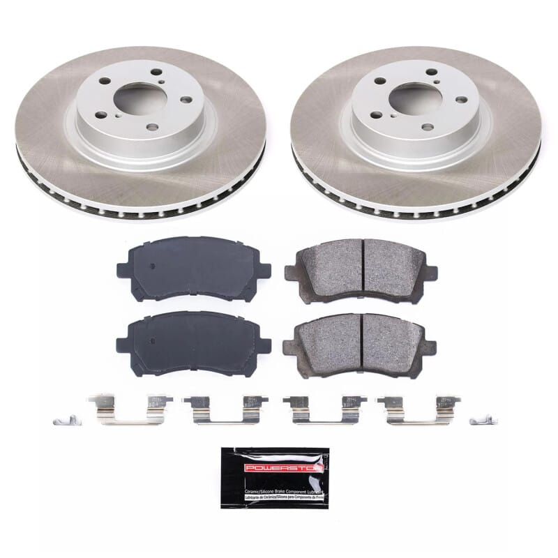 PowerStop — Semi-Coated Rotor and Low-Dust Ceramic Brake Pad Kit