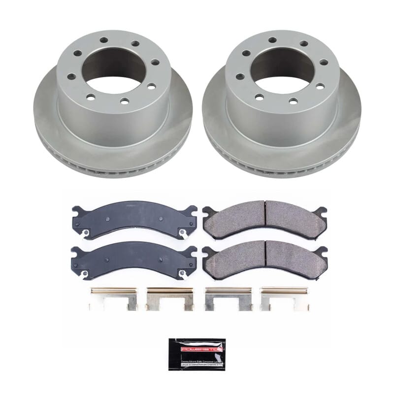 PowerStop — Semi-Coated Rotor and Low-Dust Ceramic Brake Pad Kit