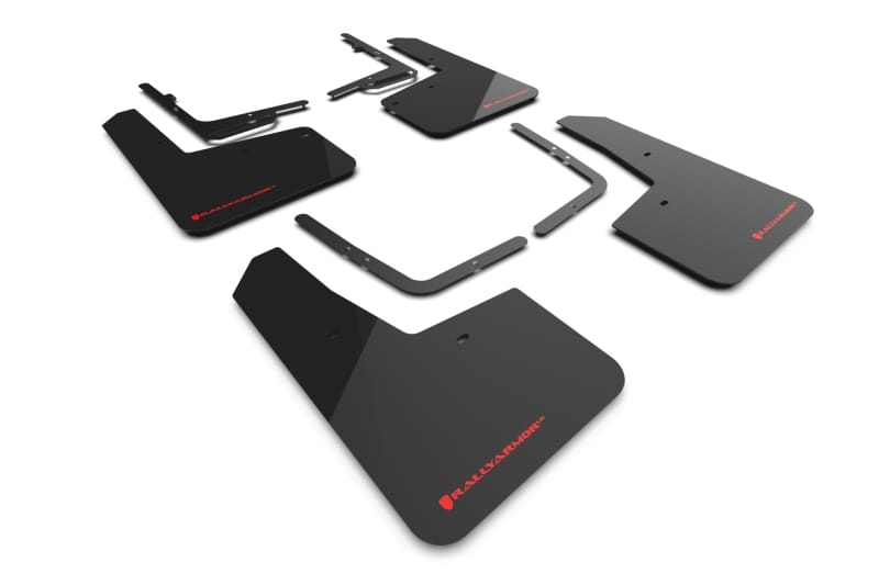 Rally Armor — Black Mud Flap/Red Logo