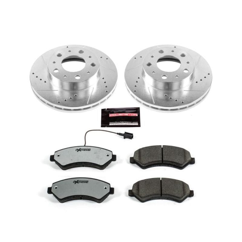 PowerStop — Z36 Truck and SUV Carbon-Fiber Ceramic Brake Pad and Drilled & Slotted Rotor Kit