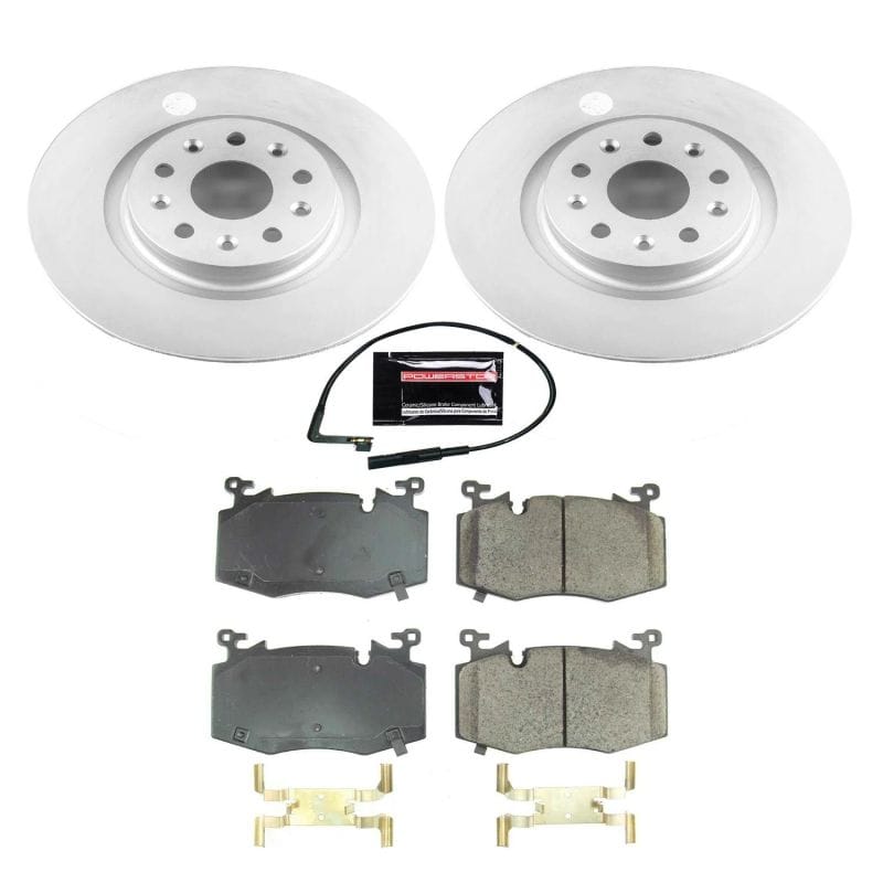 PowerStop — Genuine Geomet Coated Rotor and Low-Dust Ceramic Brake Pad Kit