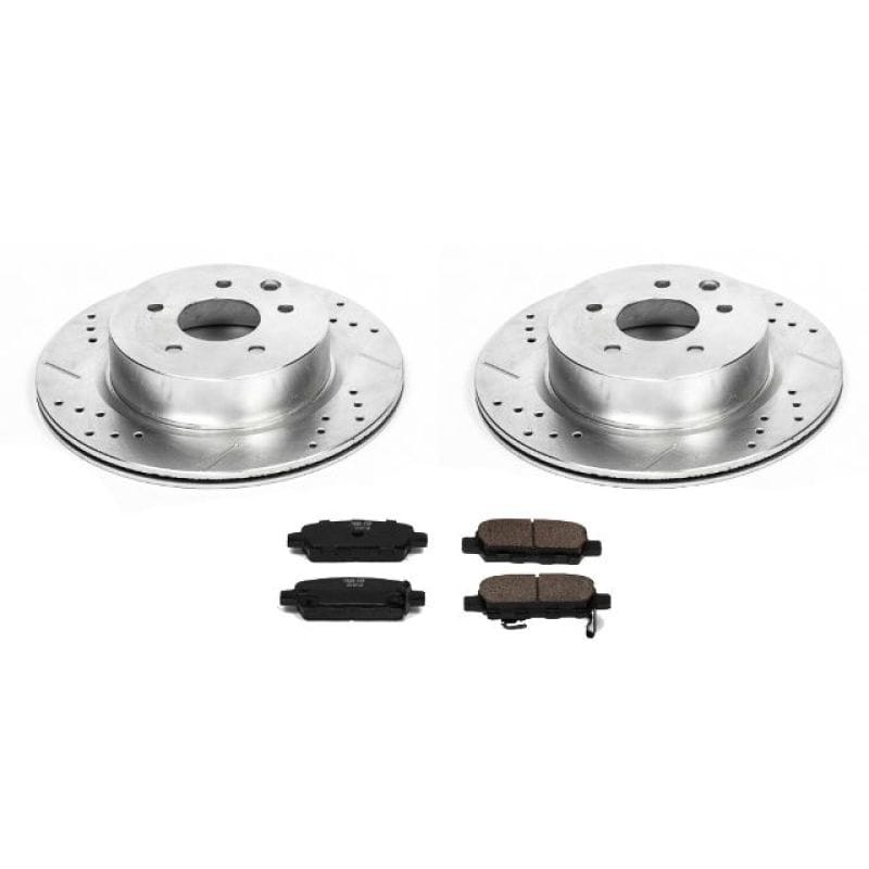 PowerStop — Z23 Daily Driver Carbon-Fiber Ceramic Brake Pad and Drilled & Slotted Rotor Kit