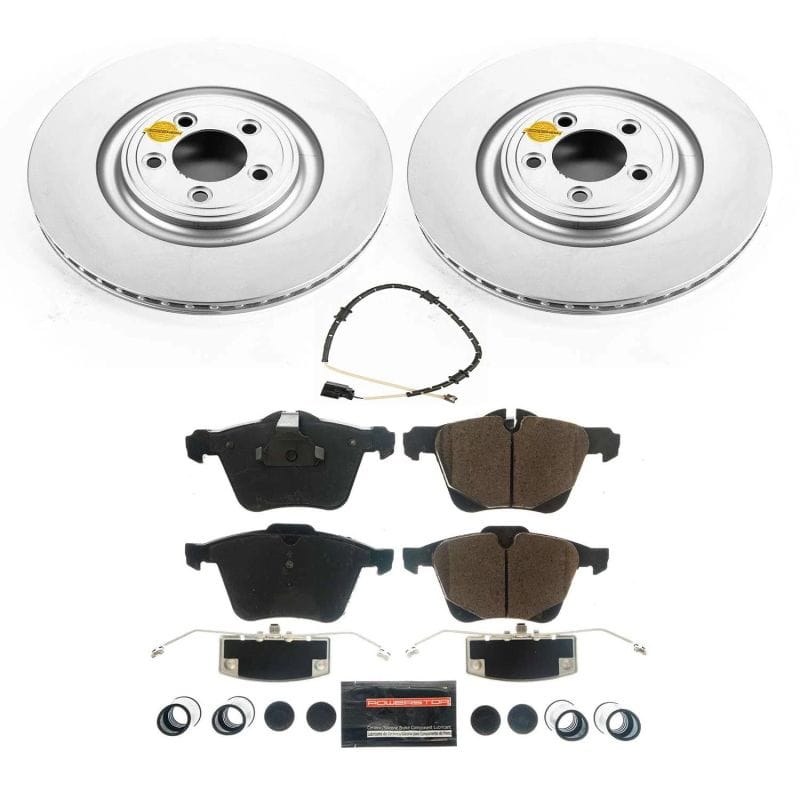 PowerStop — Genuine Geomet Coated Rotor and Carbon-Fiber Ceramic Brake Pad Kit