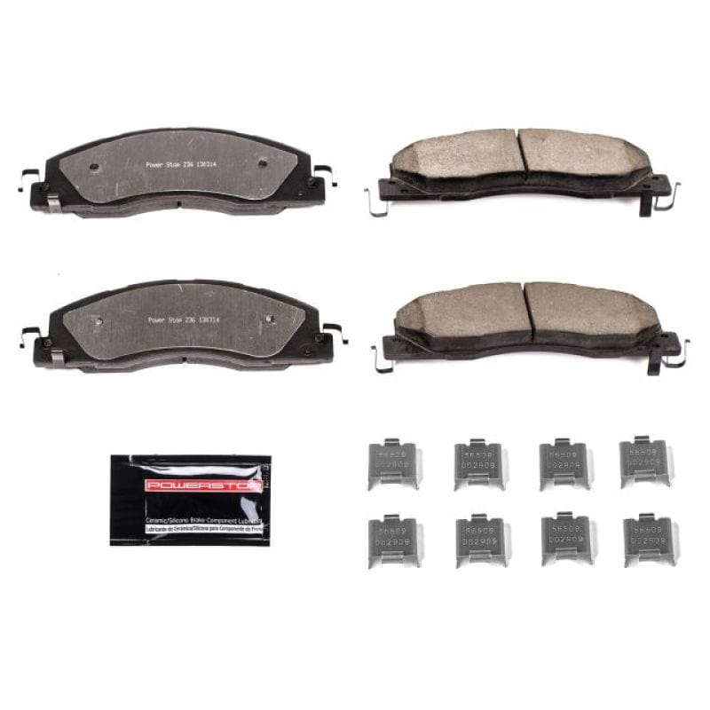 PowerStop — PowerStop - Z36 Truck and SUV Carbon-Fiber Ceramic Brake Pads with Hardware Kit