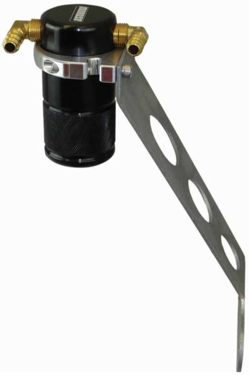 Moroso — Moroso 05-13 Chevrolet Corvette/06-13 ZO6 Air/Oil Separator Catch Can - Billet Aluminum - Black