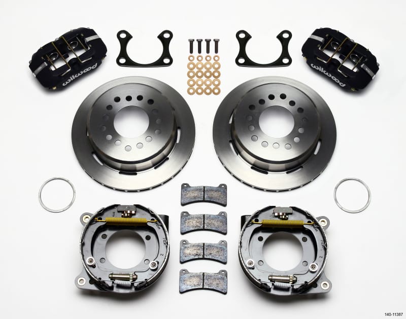 Wilwood — KIT,REAR,DISC/DRUM,BIG FORD,2.36 OFFSET 1PC 11.00,BLACK POWDER COAT