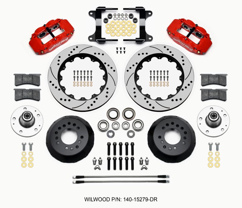 Wilwood — KIT,FRONT,CAMARO 82-92,FNSL6R,14.00 ROTOR,SRP,RED,W/LINES