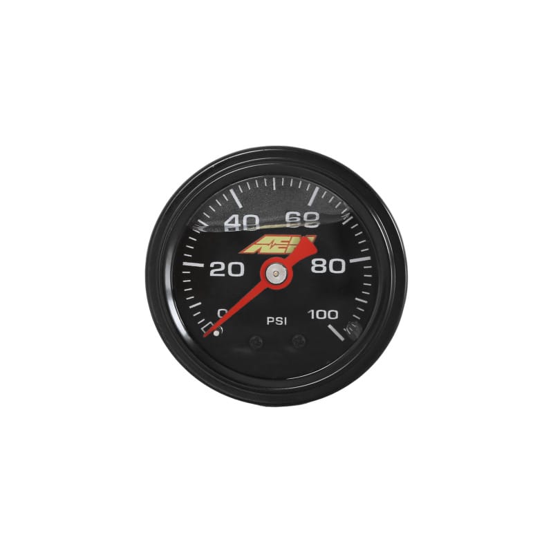 AEM — AEM 0-100 PSI Liquid-Filled Pressure Gauge (1/8th NPT)