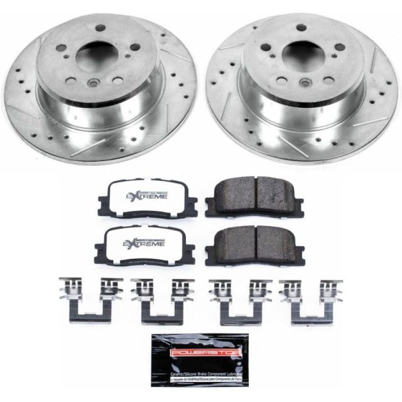 PowerStop — Z36 Truck and SUV Carbon-Fiber Ceramic Brake Pad and Drilled & Slotted Rotor Kit