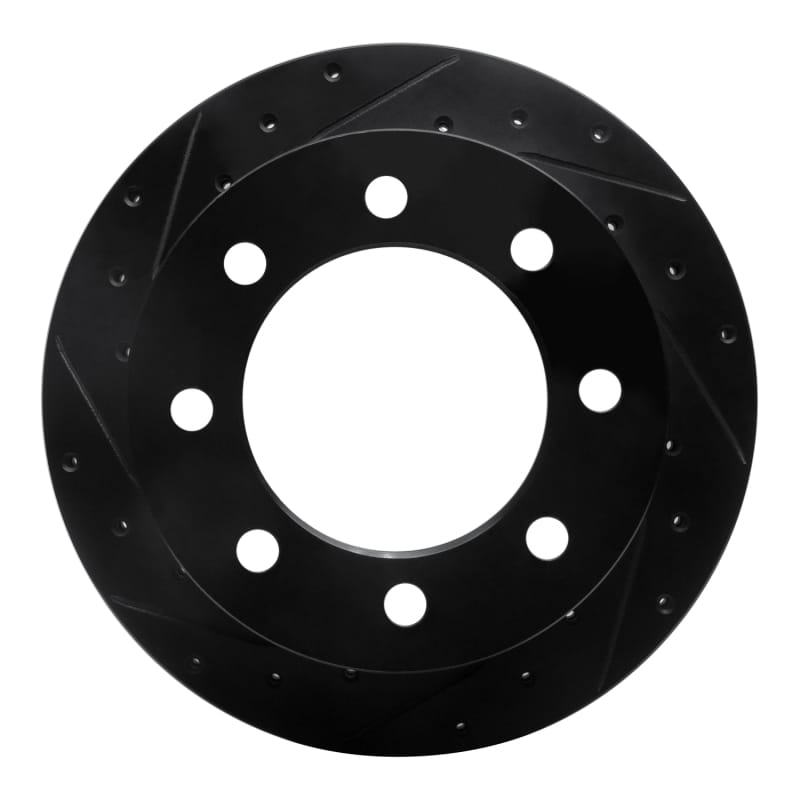 R1 Concepts — R1 Concepts Brake Rotor Drilled and Slotted Black