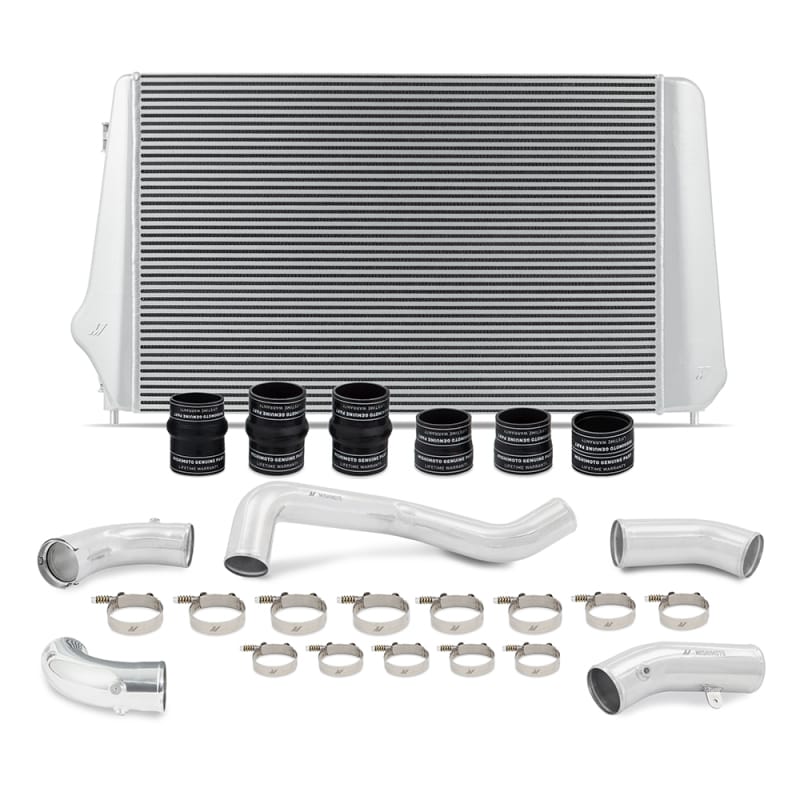Mishimoto — Intercooler Kit, Silver/Polished, fits Chevrolet/GMC 6.6L Duramax L5P 2017-2019