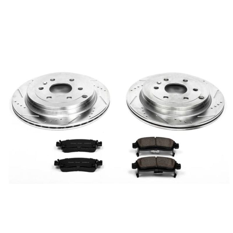 PowerStop — Z23 Daily Driver Carbon-Fiber Ceramic Brake Pad and Drilled & Slotted Rotor Kit