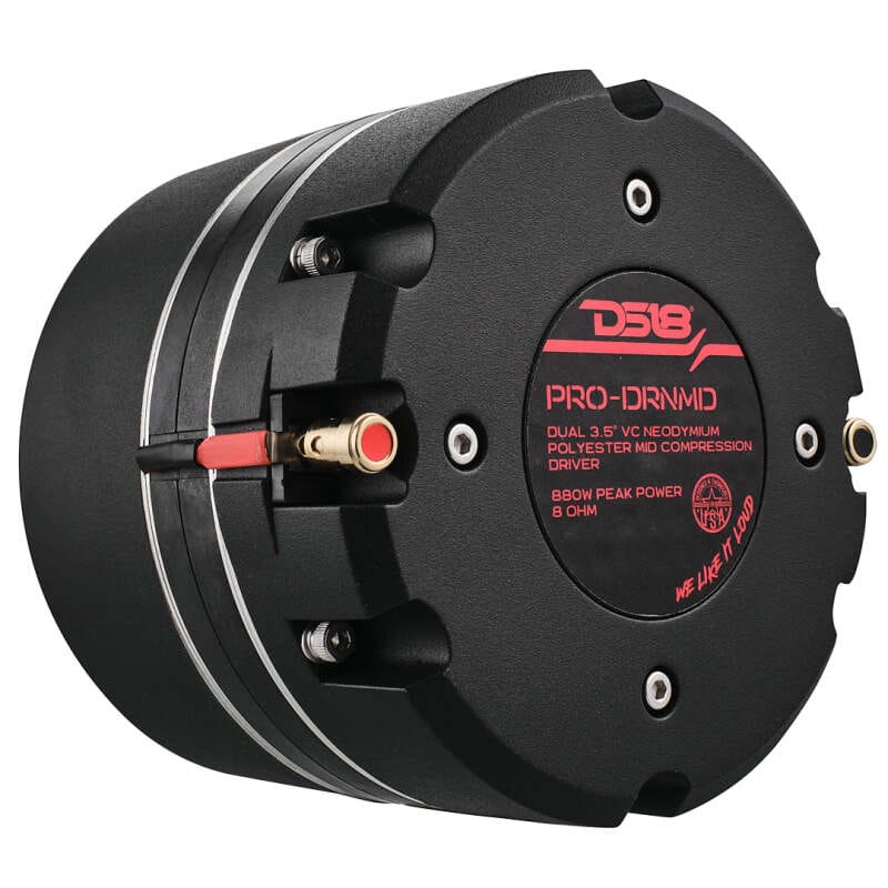 DS18 — DS18 2in Drivers Bolt-On Throat 440 Watts RMS 2x 3.5in Dual Polyester Vc 8 ohm