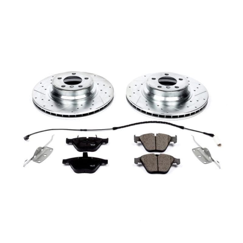 PowerStop — Z23 Daily Driver Carbon-Fiber Ceramic Brake Pad and Drilled & Slotted Rotor Kit