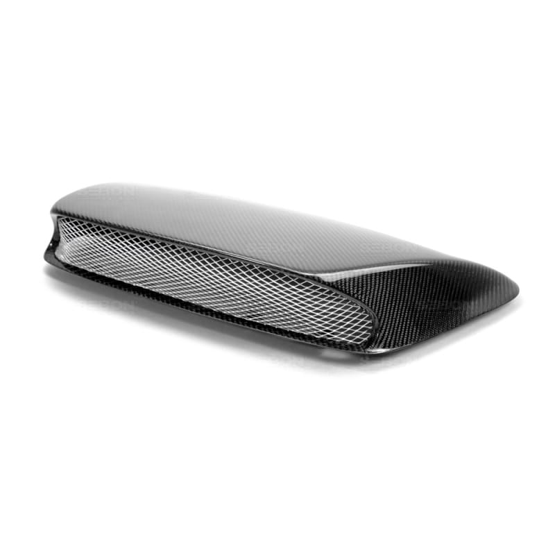 Seibon — Seibon 06-07 Subaru WRX/STi STi Carbon Fiber Hood Scoop - Only Fits OEM Hoods (Not Seibon Hoods)