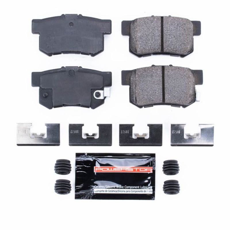 PowerStop — PowerStop - Z23 Daily Driver Carbon-Fiber Ceramic Brake Pads with Hardware Kit