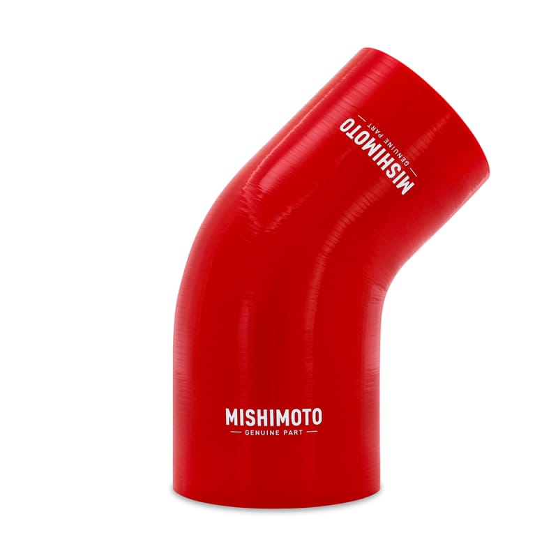 Mishimoto — Mishimoto 45-Degree Silicone Transition Coupler, 3.50-in to 4.00-in, Red