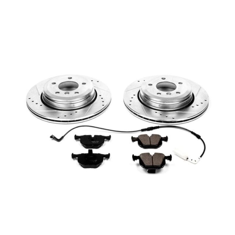 PowerStop — Z23 Daily Driver Carbon-Fiber Ceramic Brake Pad and Drilled & Slotted Rotor Kit